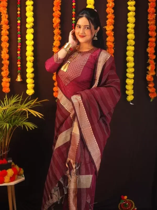 Women Viscose Rayon Kurta Pant Dupatta Set